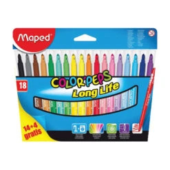 MAPED Color'Peps Long Life Filzstifte (18 Farben)