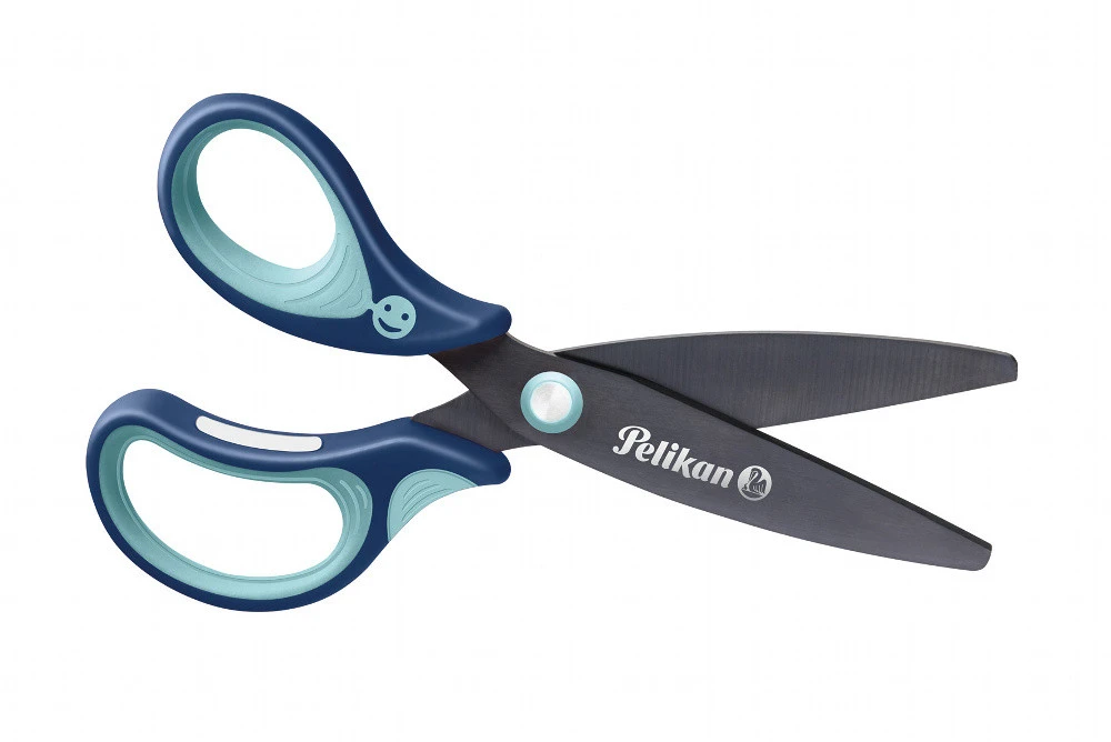 Pelikan Griffix® – Ergonomische Schere Mit Abgerundeten Klingen Für Linkshänder, Blau 1 Pelikan Griffix® – Ergonomische Schere Mit Abgerundeten Klingen Für Linkshänder, Blau