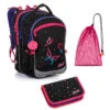 Set Topgal COCO 20004 G - Schulrucksack + Federmäppchen + Schuhbeutel