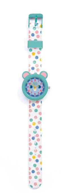 Djeco Uhr - Maus In Hellgrün/bunt