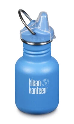 Titelseite 28 Klean Kanteen Edelstahl Trinkflasche Kid Classic 355ml Sippy Cap - Pool Party (matt Blau)