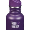 Klean Kanteen Edelstahl Trinkflasche Kid Classic 355 Ml Sport Cap - Grape Jelly Matt (dunkellila)