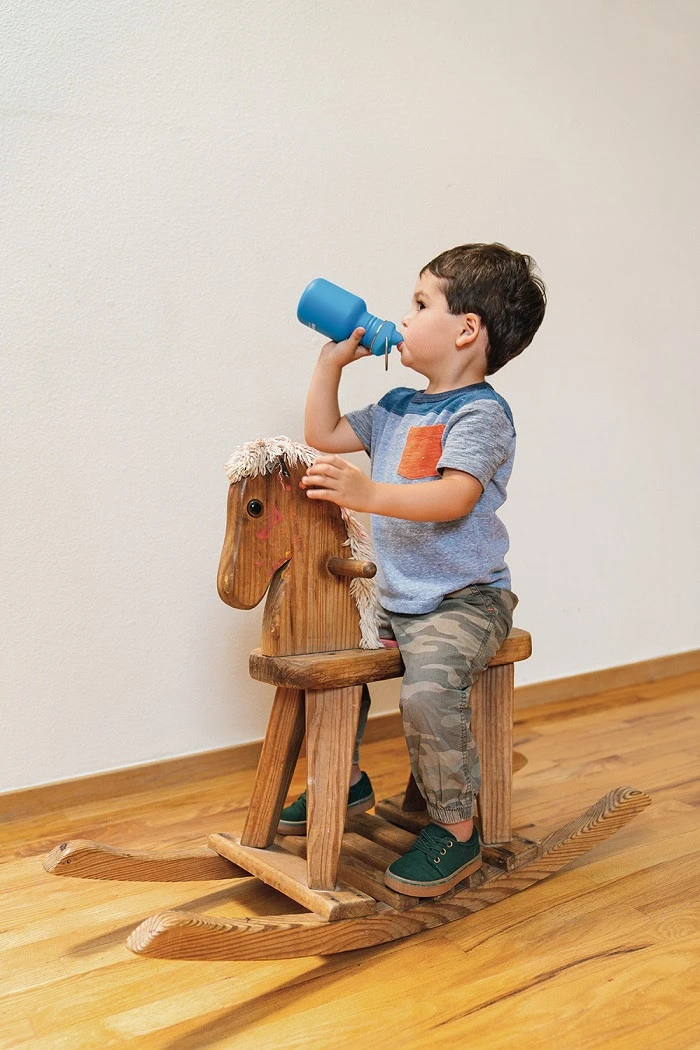 Klean Kanteen Edelstahl Trinkflasche Kid Classic 355ml Sippy Cap - Pool Party (matt Blau) 2 Klean Kanteen Edelstahl Trinkflasche Kid Classic 355ml Sippy Cap - Pool Party (matt Blau) – Bild 2