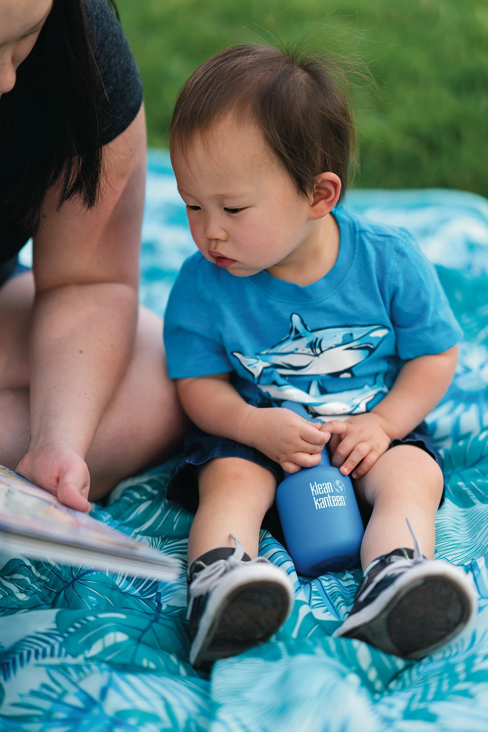 Klean Kanteen Edelstahl Trinkflasche Kid Classic 355ml Sippy Cap - Pool Party (matt Blau) 3 Klean Kanteen Edelstahl Trinkflasche Kid Classic 355ml Sippy Cap - Pool Party (matt Blau) – Bild 3