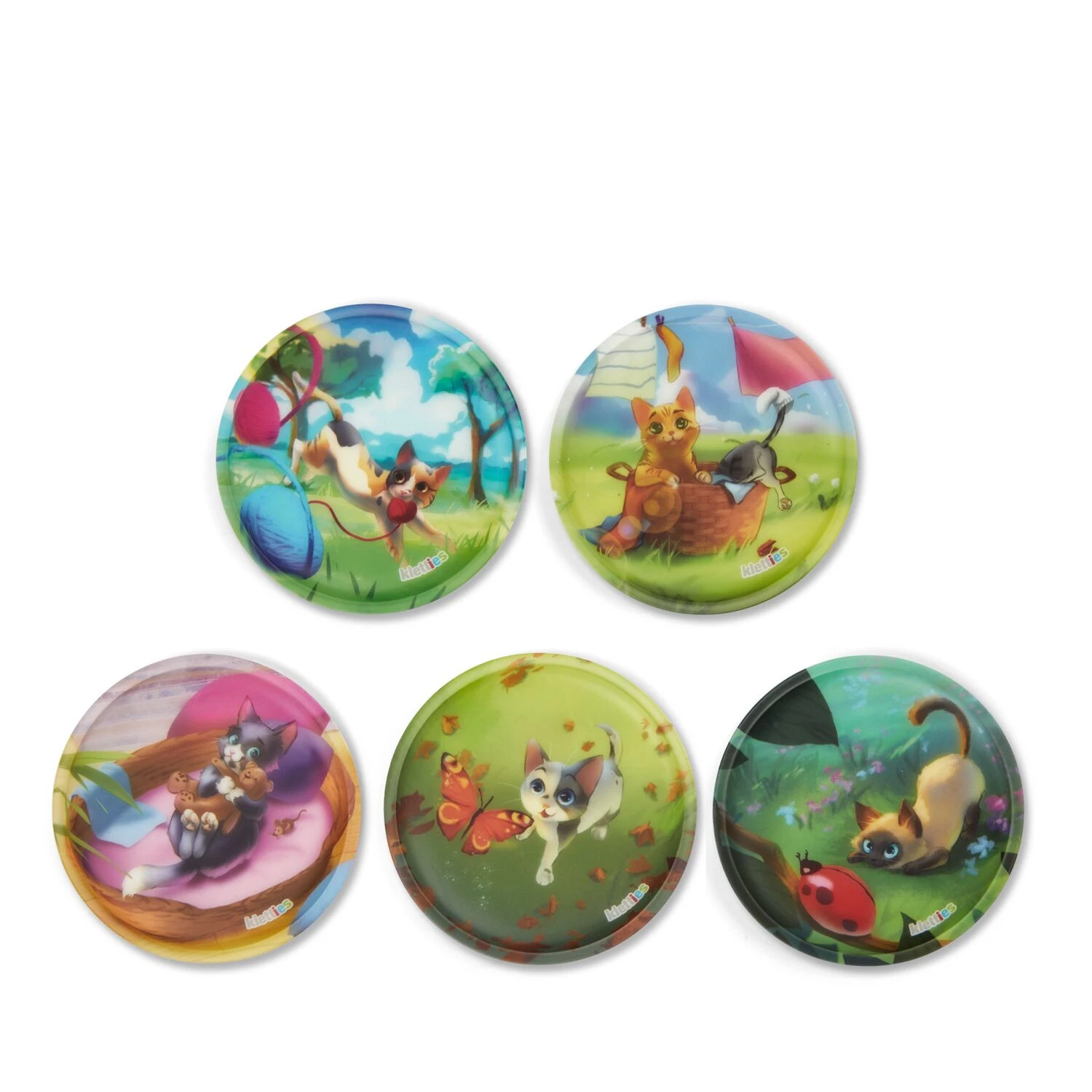 Ergobag Klettie-Set (5-tlg.) MATT - Katzenbabies 1 Ergobag Klettie-Set (5-tlg.) MATT - Katzenbabies