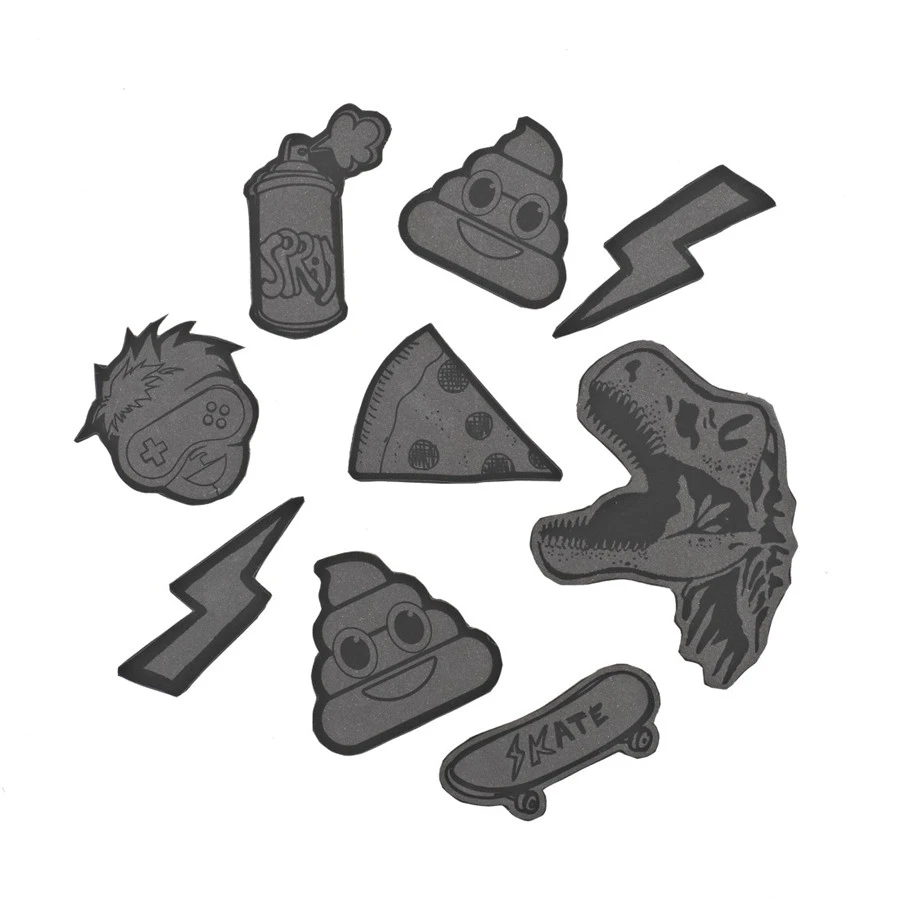 Coocazoo Aufkleber-Set "StickyRicky", Schwarz, Reflektierend Und Wasserfest, Selbstklebende Textilsticker 1 Coocazoo Aufkleber-Set "StickyRicky", Schwarz, Reflektierend Und Wasserfest, Selbstklebende Textilsticker