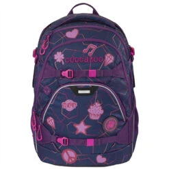 Coocazoo Aufkleber-Set "StickyRicky", Rot, Reflektierend Und Wasserfest, Selbstklebende Textilsticker -Schulbedarf 49223