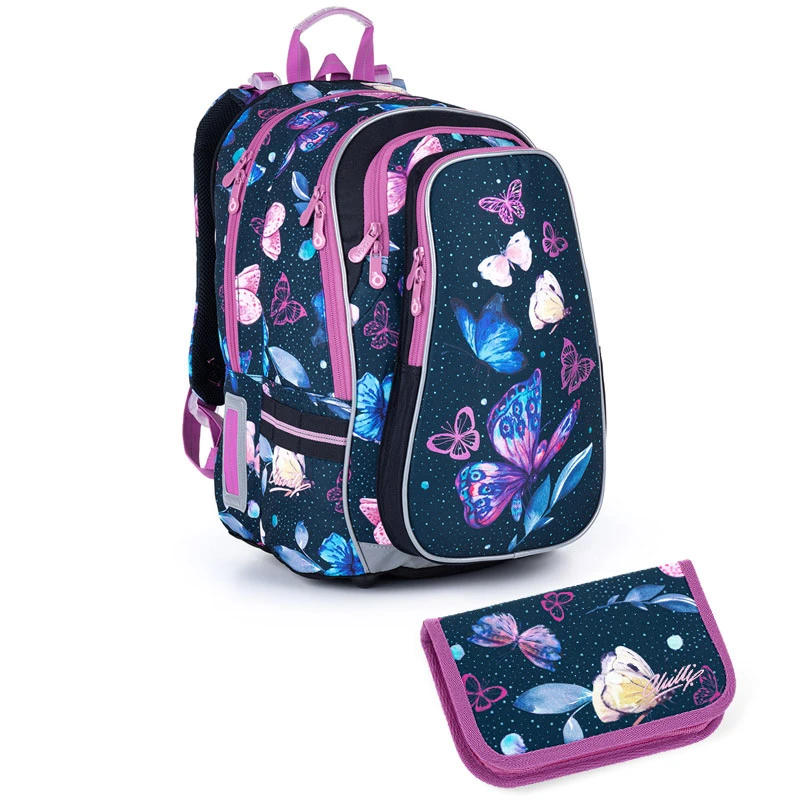 Schulrucksack Und Federmäppchen Topgal LYNN 21007 G 1 Schulrucksack Und Federmäppchen Topgal LYNN 21007 G