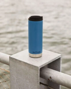 Thermosflasche Klean Kanteen TKWide W/Café Cap – Real Teal 473 Ml -Schulbedarf 53525