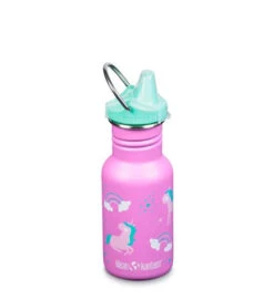 Edelstahl Trinkflasche Klean Kanteen Kid Classic 355ml Sippy Cap - Unicorns