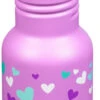 Edelstahl Trinkflasche Klean Kanteen Kid Classic Sport Cap 355ml Sport Cap - Orchid Hearts