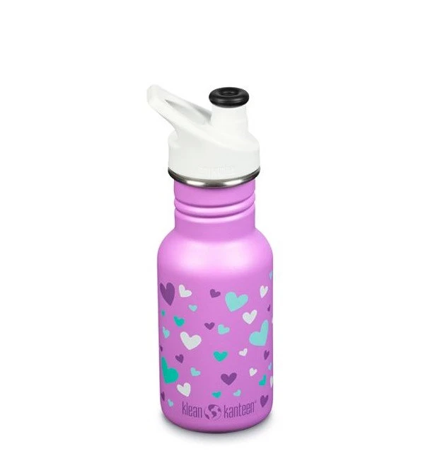 Edelstahl Trinkflasche Klean Kanteen Kid Classic Sport Cap 355ml Sport Cap - Orchid Hearts 6 Edelstahl Trinkflasche Klean Kanteen Kid Classic Sport Cap 355ml Sport Cap - Orchid Hearts – Bild 6