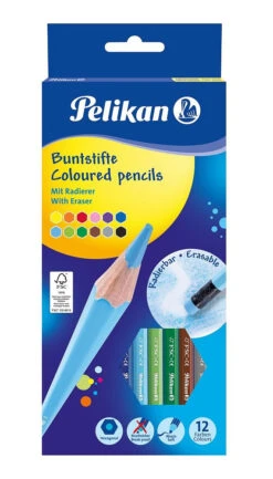 Pelikan Buntstifte Radierbar - 12 Stück
