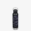 Edelstahl Isolierflasche Klean Kanteen Classic 592ml Loop Cap, Black Camo