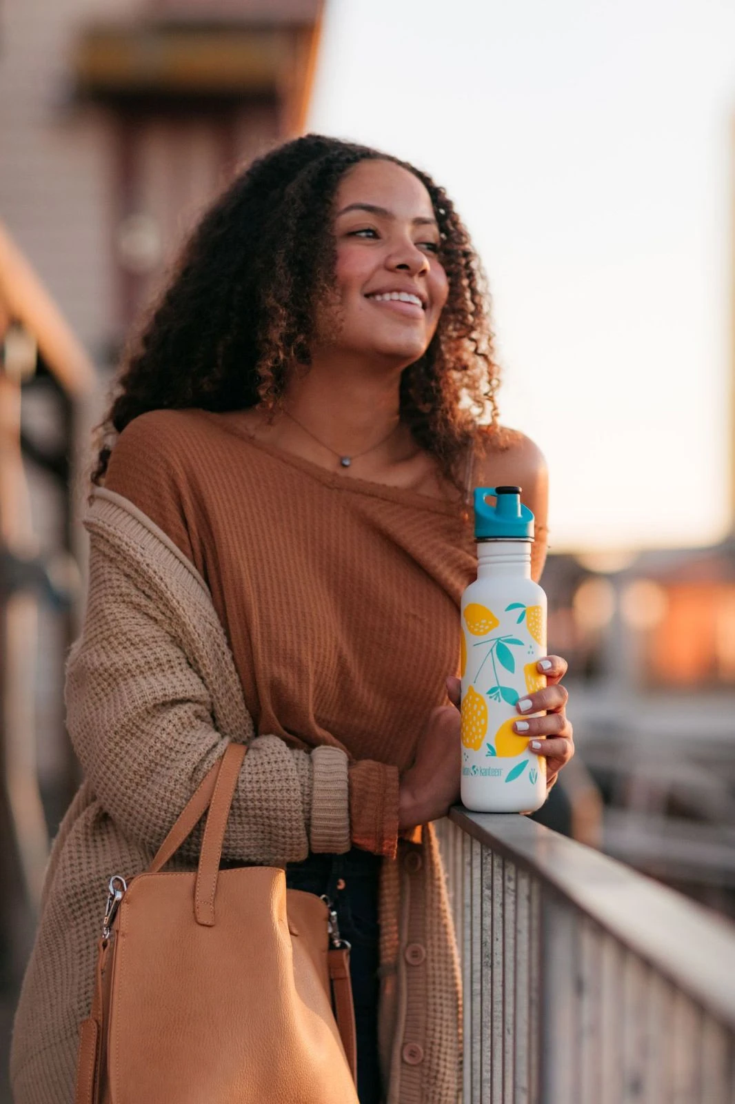 Edelstahl Trinkflasche Klean Kanteen Kid Classic 800ml Sport Cap - Lemons, 800 Ml 3 Edelstahl Trinkflasche Klean Kanteen Kid Classic 800ml Sport Cap - Lemons, 800 Ml – Bild 3