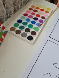 Djeco Wasserfarbenset Mit Pinsel (36 Farben) -Schulbedarf 60351