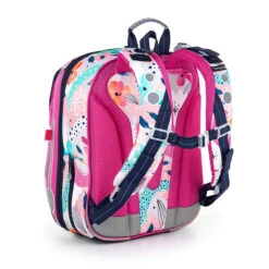 Großes Schulset Topgal BEBE 22001 G - Schulaktentasche + Federmäppchen + Schuhbeutel + Regenhülle -Schulbedarf 60669