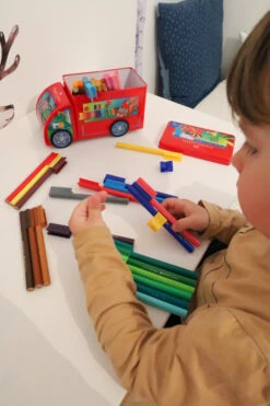 Faber-Castell Connector Filzstift- Set Lastwagen, 43-teilig -Schulbedarf 62240