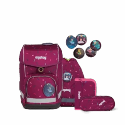 Schulranzen Ergobag Cubo 5teiliges Set - Der NussknackBär