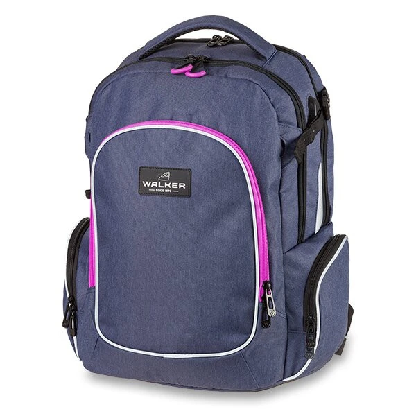 Schulrucksack WALKER Campus Evo, Blue Ivy/Pink 1 Schulrucksack WALKER Campus Evo, Blue Ivy/Pink