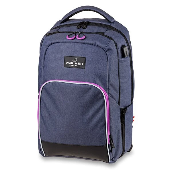 Schulrucksack WALKER College, Blue Ivy/Pink 1 Schulrucksack WALKER College, Blue Ivy/Pink