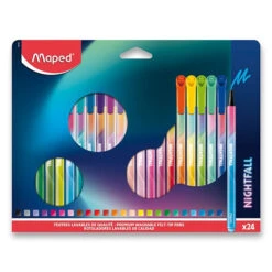 Kinderfilzstifte Maped Color'Peps Deco Nightfall, 24 Farben