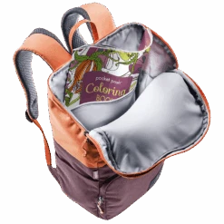 Deuter Kinderrucksack Overday - Aubergine-sienna -Schulbedarf 76107