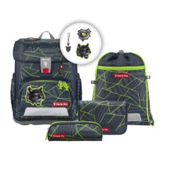 Schulranzen CLOUD (5-teiliges Set) Step By Step "Dark Cat Chiko" (AGR-Zertifikat)