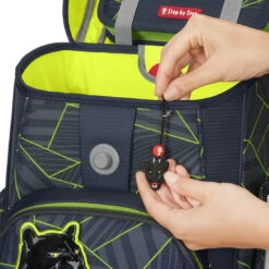 Schulranzen CLOUD (5-teiliges Set) Step By Step "Dark Cat Chiko" (AGR-Zertifikat) -Schulbedarf 76406