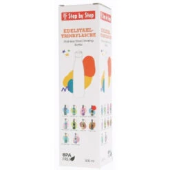 Edelstahl-Trinkflasche Step By Step, 0,50 L, Sky Rocket Rico -Schulbedarf 76865