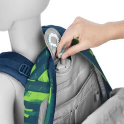 Schulrucksack Coocazoo JOKER, Lime Stripe, AGR-Zertifikat -Schulbedarf 77068