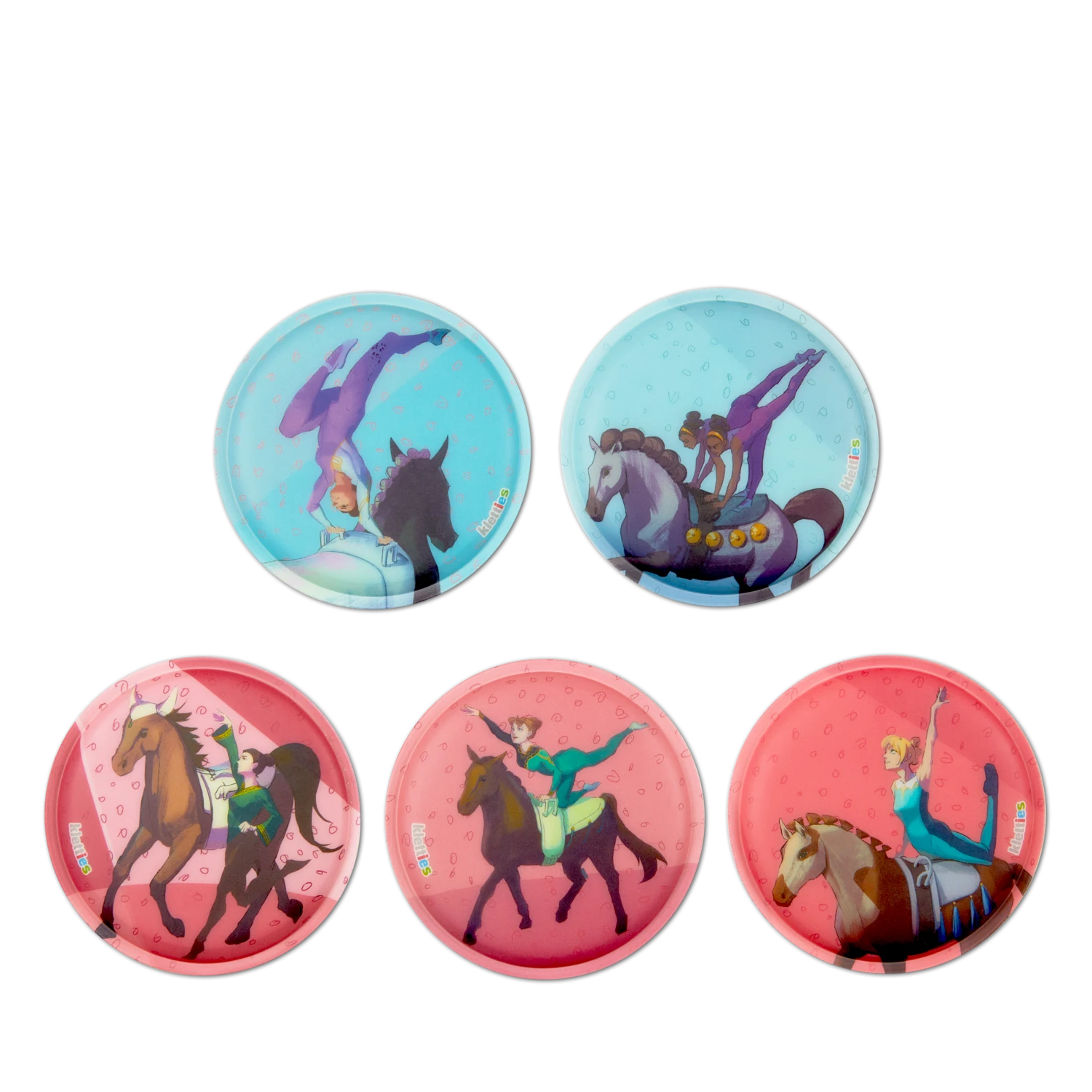 Ergobag Klettie-Set (5-tlg.) MATT - Voltigieren 1 Ergobag Klettie-Set (5-tlg.) MATT - Voltigieren