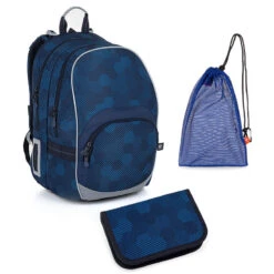 Schulset Topgal KIMI 23020 B - Schulrucksack + Federmäppchen + Schuhbeutel