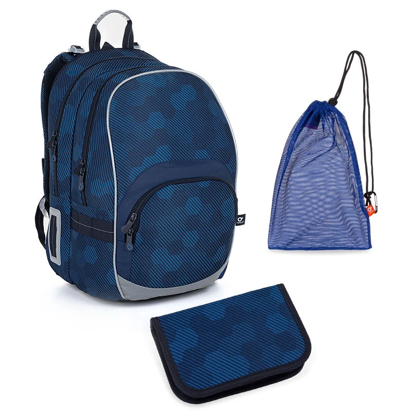 Schulset Topgal KIMI 23020 B - Schulrucksack + Federmäppchen + Schuhbeutel 1 Schulset Topgal KIMI 23020 B - Schulrucksack + Federmäppchen + Schuhbeutel